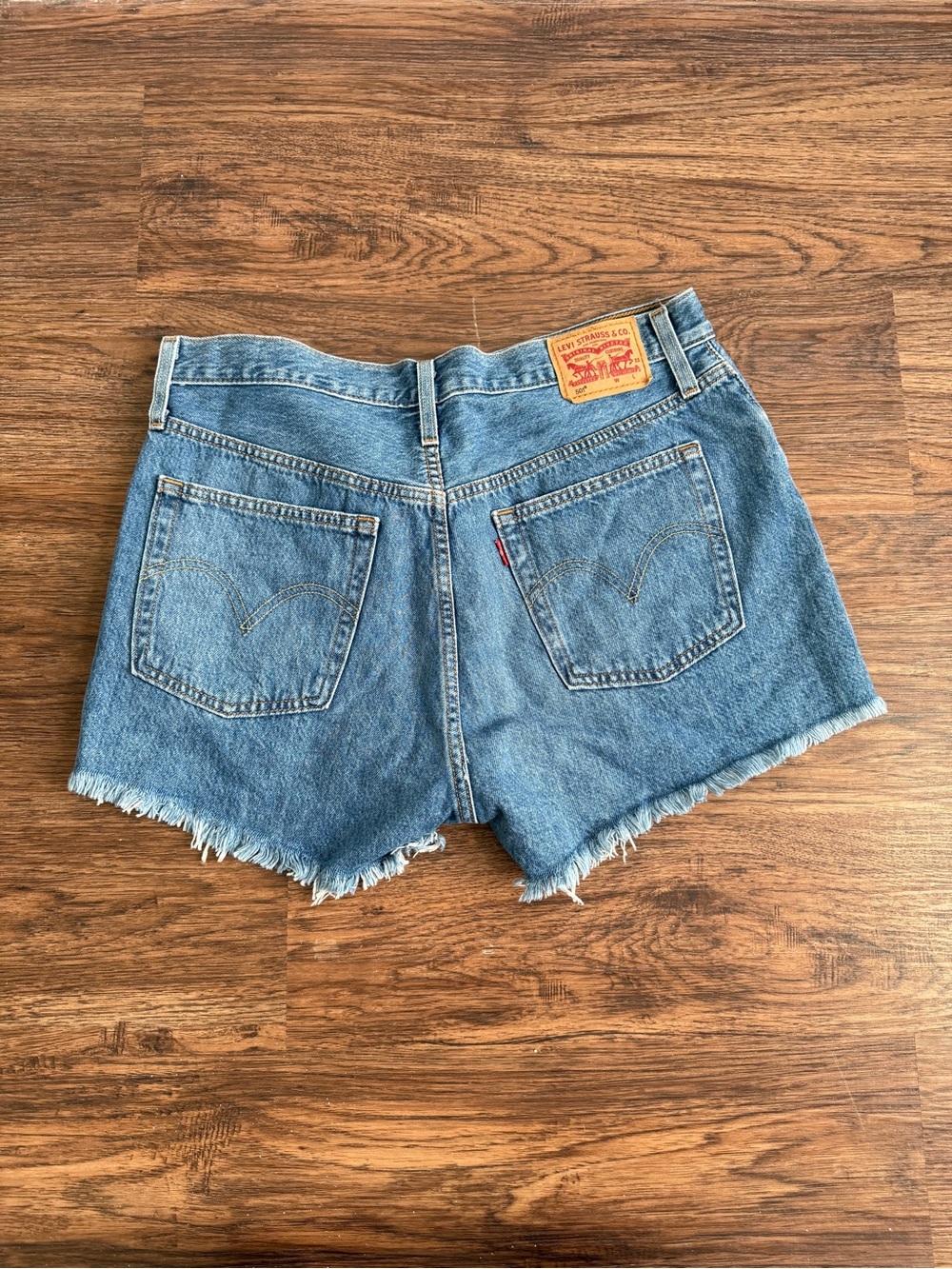 Levi’s 501 Revolve Original Mid Short Denim Jeans Size 30 in - Picture 4 of 7